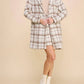 Allie Rose - Plaid Boucle Coat