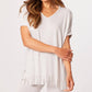 French Kyss - V-Neck Fringe Top