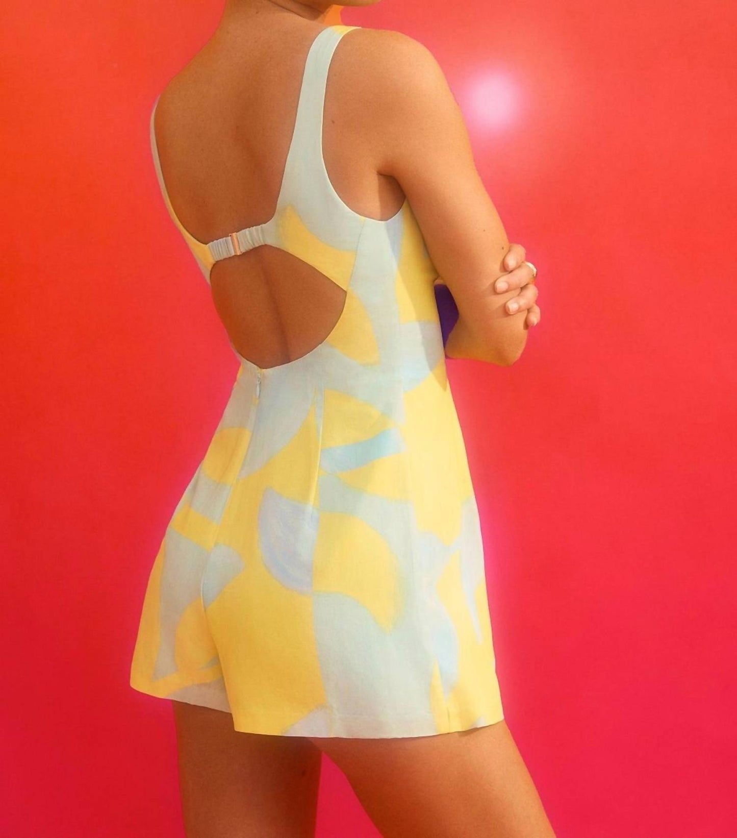 Amanda Uprichard - Francie Vibrant Sleeveless Romper