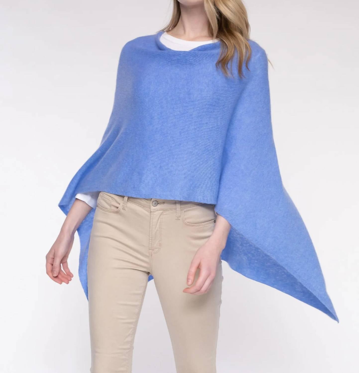 Alashan Cashmere - Draped Dress Topper Poncho