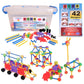 Kit de blocos de construção educativos - 176 peças (idades de 4 a 8 anos) 