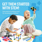 Kit de blocos de construção educativos - 176 peças (idades de 4 a 8 anos) 