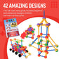 Kit de blocos de construção educativos - 176 peças (idades de 4 a 8 anos) 