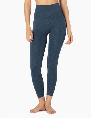 Beyond Yoga - Beyond Yoga Heather Rib HIGH WAIST Midi Yoga Leggings – Blue Horizon Heather