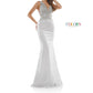 Colors Dress - Sleeveless V-neck Embellished Long Dress