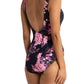 Azura - Flora Gathered Twist One Piece Swimsuit