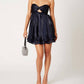 Cotton Candy - Strapless Navy Baby Doll Dress