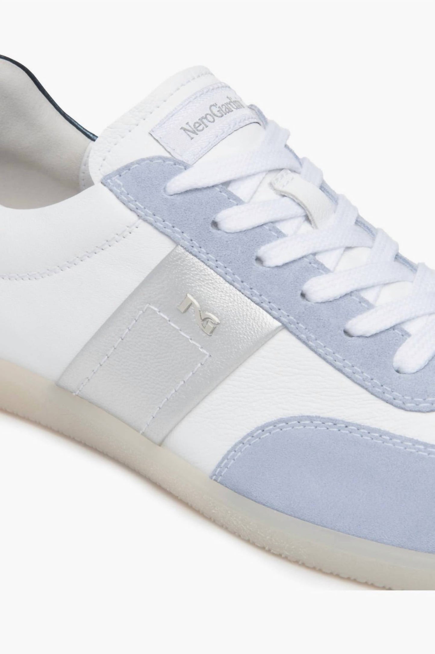 Nerogiardini - Women's Mixed Leather Low-top Tennis Sneakers