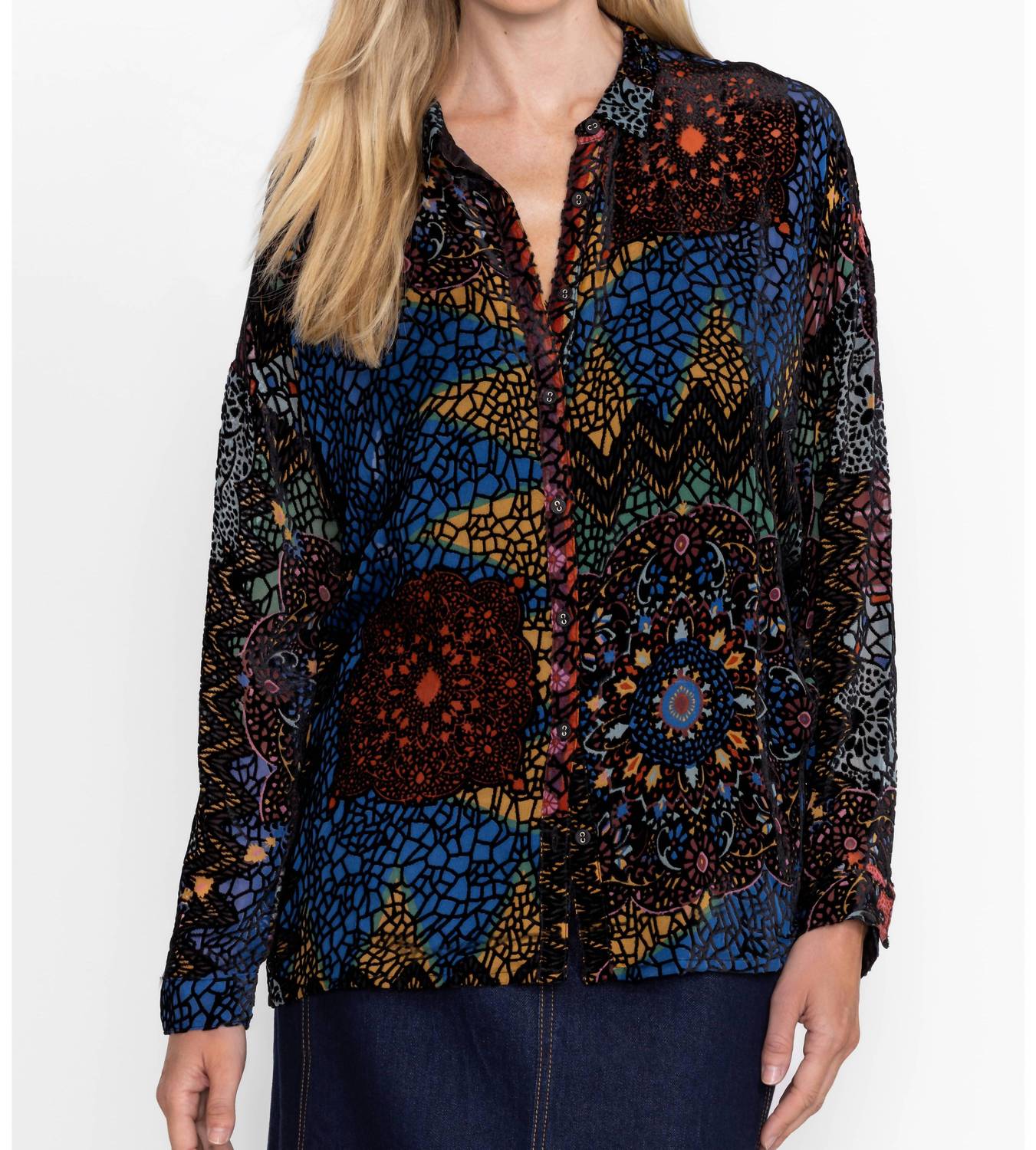 Johnny Was - Audrey Oversize Burnout Shirt