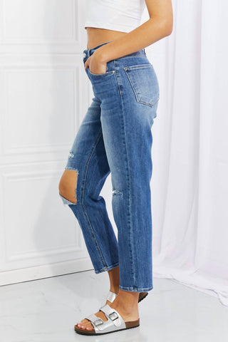 Risen - Women's Full Size Emily High Rise Relaxed Jeans