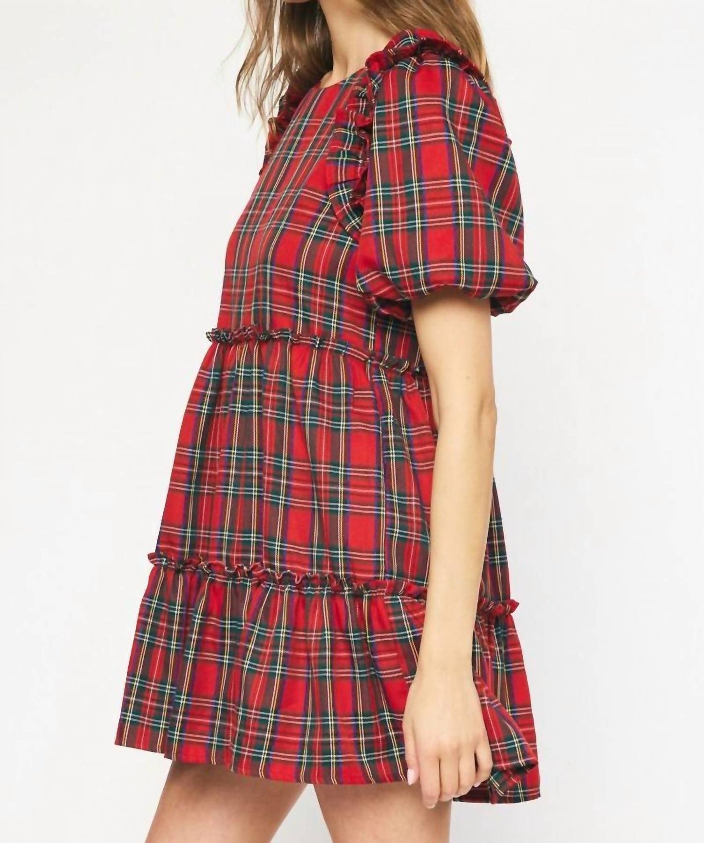 Entro - Sorrel Plaid Dress