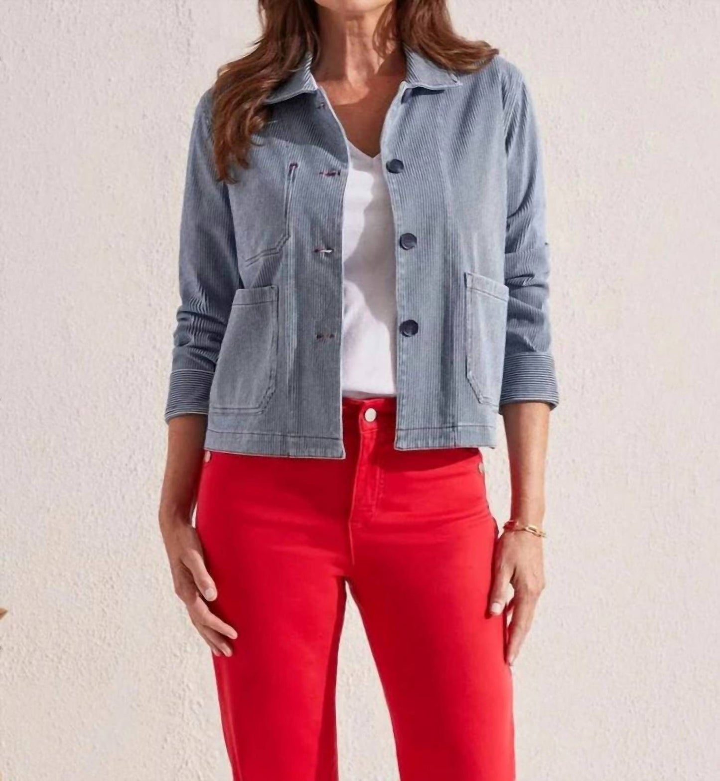 Tribal - Long Sleeve Button Up Jacket