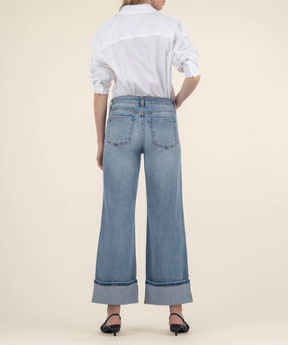 Kut From The Kloth - Calça jeans Meg High Rise Fab Ab Wide Leg