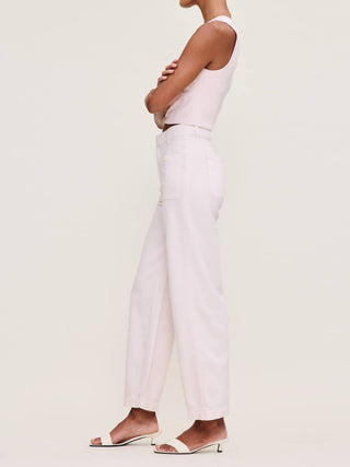 Dl1961 - Feminino - Calça Jeans Hepburn de Perna Larga e Cintura Alta