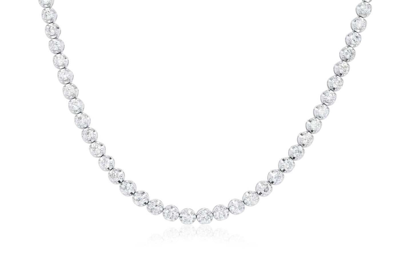 Diana M Jewels - Colar de tênis com diamantes de 5,20 cts