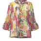Joseph Ribkoff - Geo Print Ruffled Jacket