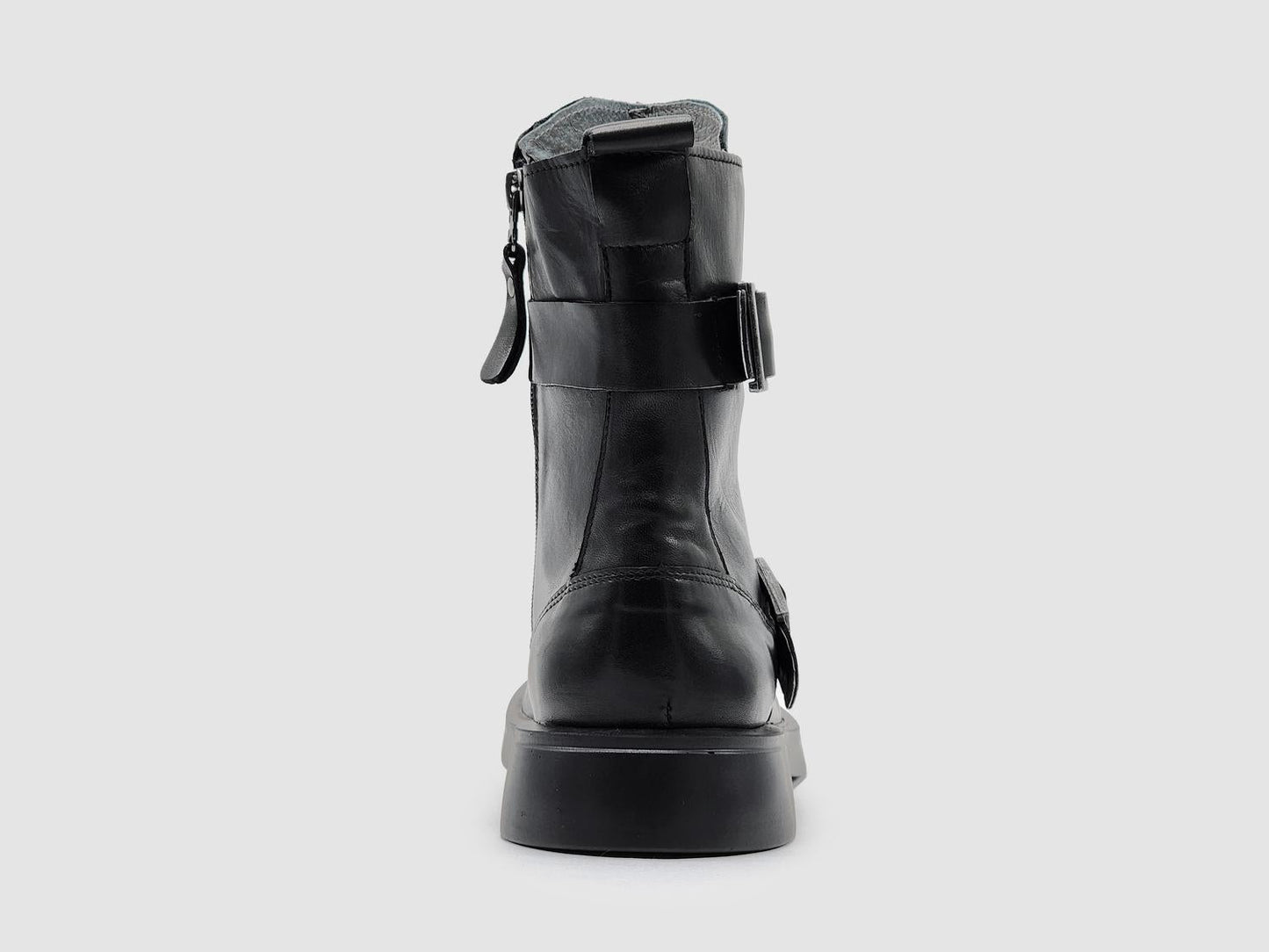 Kcr Group - Women's Mid Buckle Leather Boots