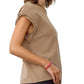Entro - Vada Braided Detail Cap Sleeve Top