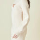 Fore Collection - Ribbed Sweater Knit Set Balloon Sleeve Shrug Dress