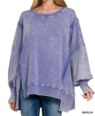 Zenana - Ocean Drift Lounge Pullover Top