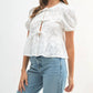 Daisy - Claire Babydoll Front Tie Top