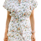 Entro - Floral Button Up Skort Romper