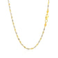 2.0mm 14k Two-Tone Gold Singapore Chain
