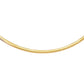 6.0 mm 14k Yellow Gold Classic Omega Bracelet