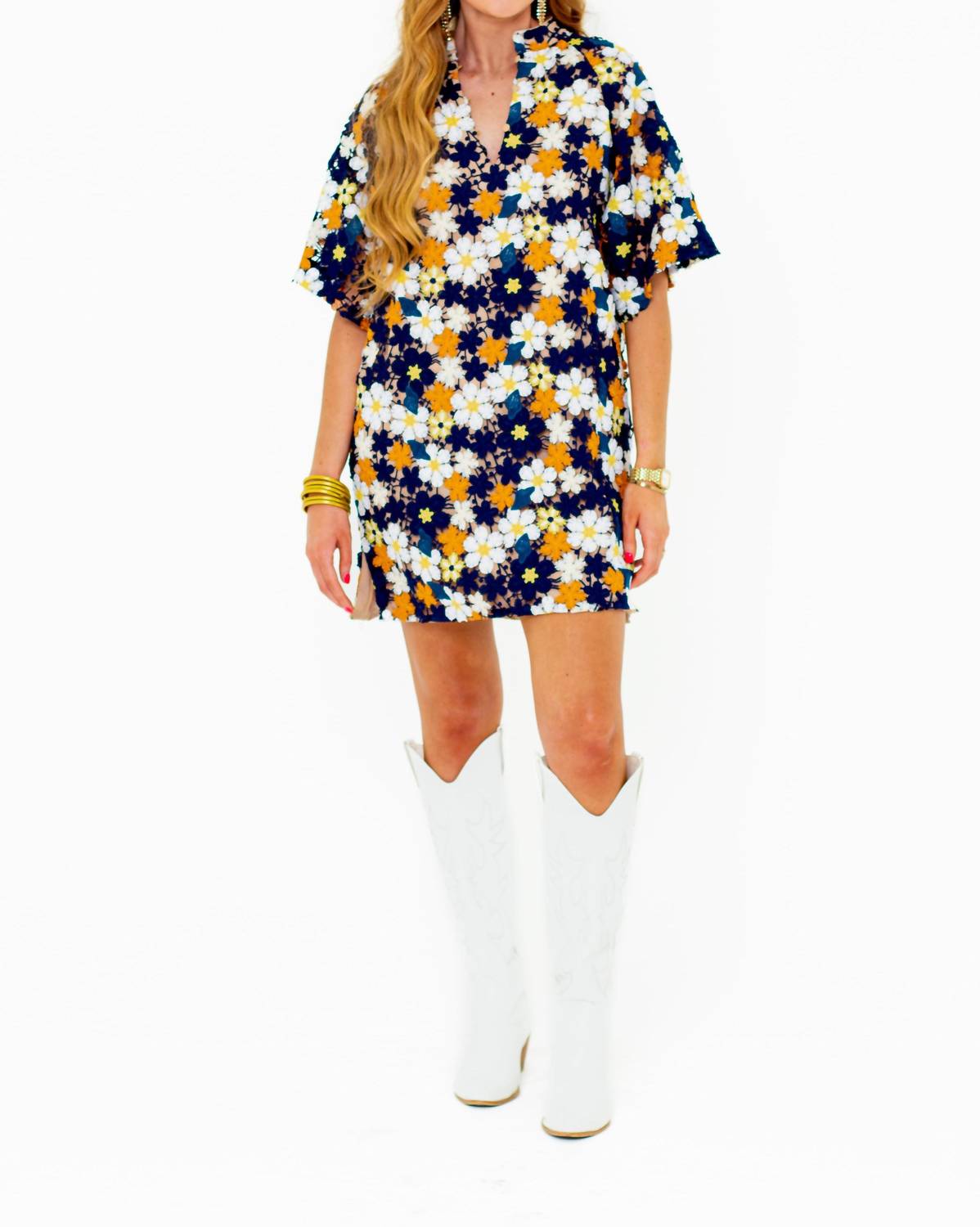 Buddylove - Lulu Short Sleeve Mini Caftan