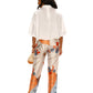 Paparazzi - Satin Scarf Print Pull-on Pant