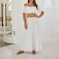 Blanco By Nature - Flowy Long Drawstring Skirt