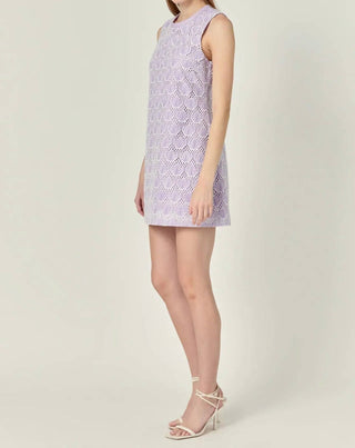 English Factory - Doria Crochet Lace Mini Dress