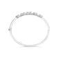 14K White Gold 2 1/2 Cttw Diamond Graduating Floral Cluster Bangle Bracelet (H-I Color, SI1-SI2 Clarity) - Fits Wrists up to 7.25"