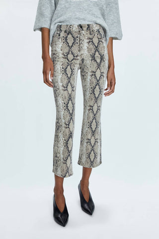 Pistola - Calça Jeans Lennon Crop Boot de Cintura Alta