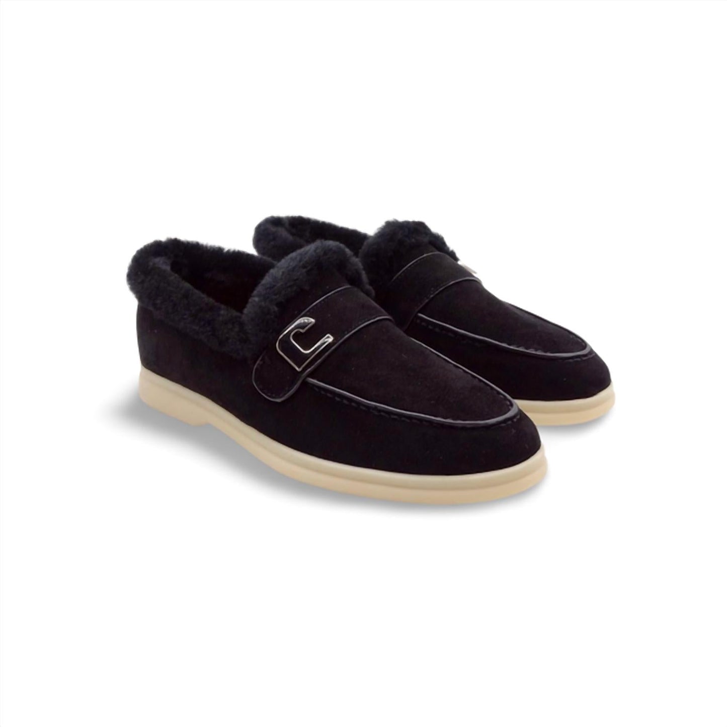 Lola Cruz - Women's Fur loafer
