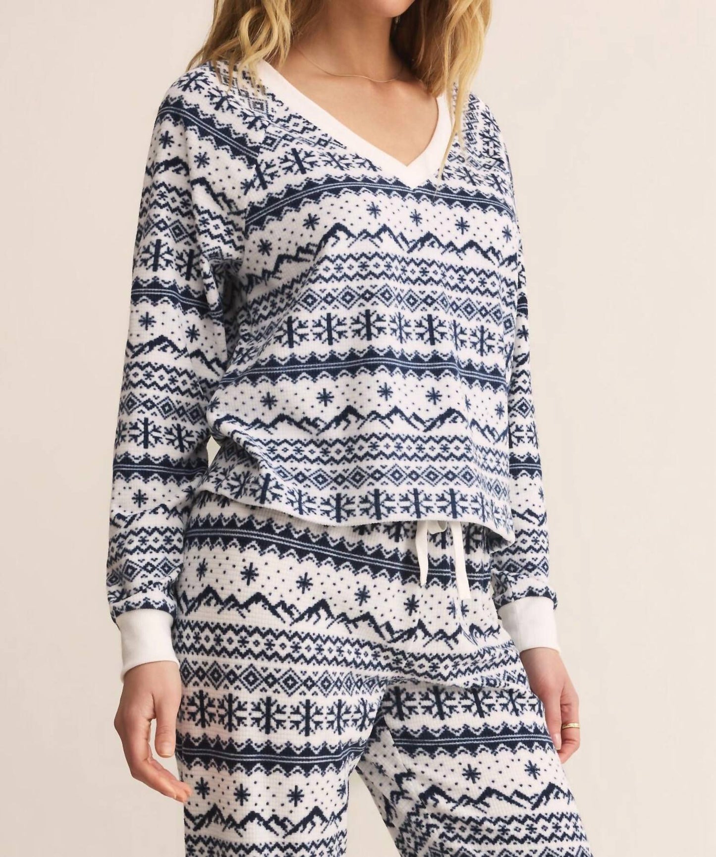 Z Supply - Slopes Fairisle Long Sleeve Top