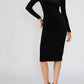 Steve Madden - Hailee Studded Velvet Midi Dress