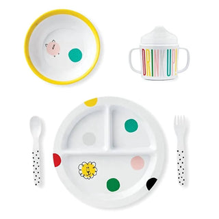 Kate Spade - Conjunto de jantar em melamina para bebê