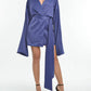 Steffany Milano - Sapphire Nights Wrap Mini Dress