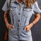 Aapparella - Texas Short Sleeve Denim Romper