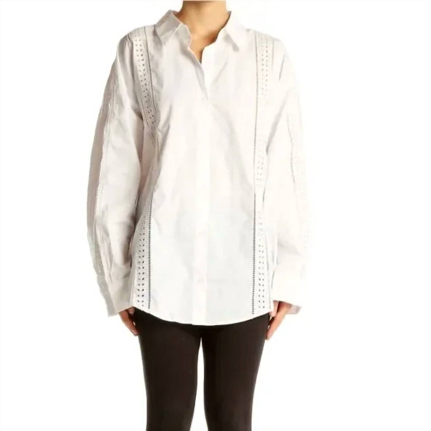 English Factory - Eyelet Cotton Button Up