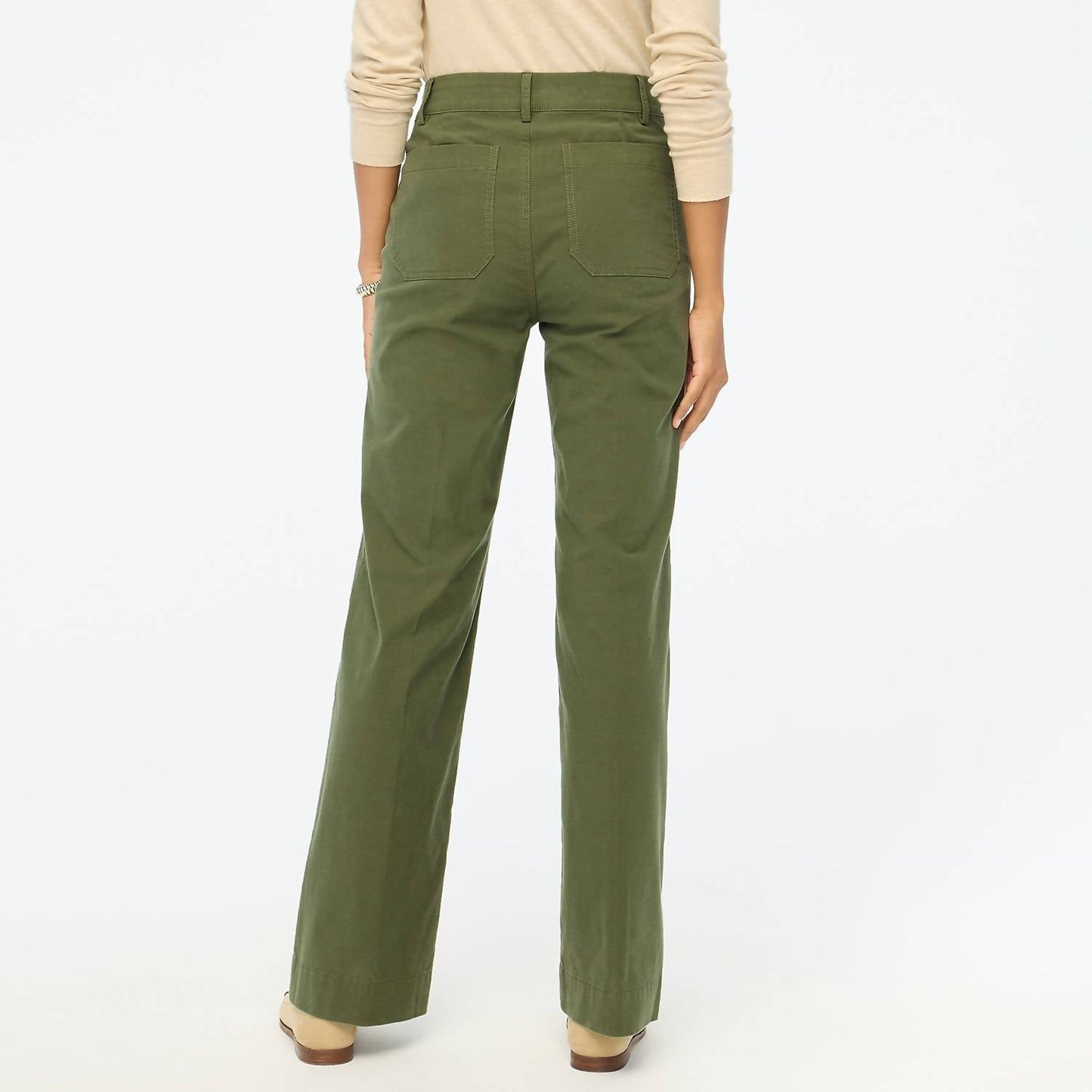 J.Crew - Lizzie High-rise Patch-pocket Wide-leg Pant - Petite