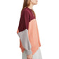 Free People - Easy Street Peach Combo Oversized Sweater Cotton