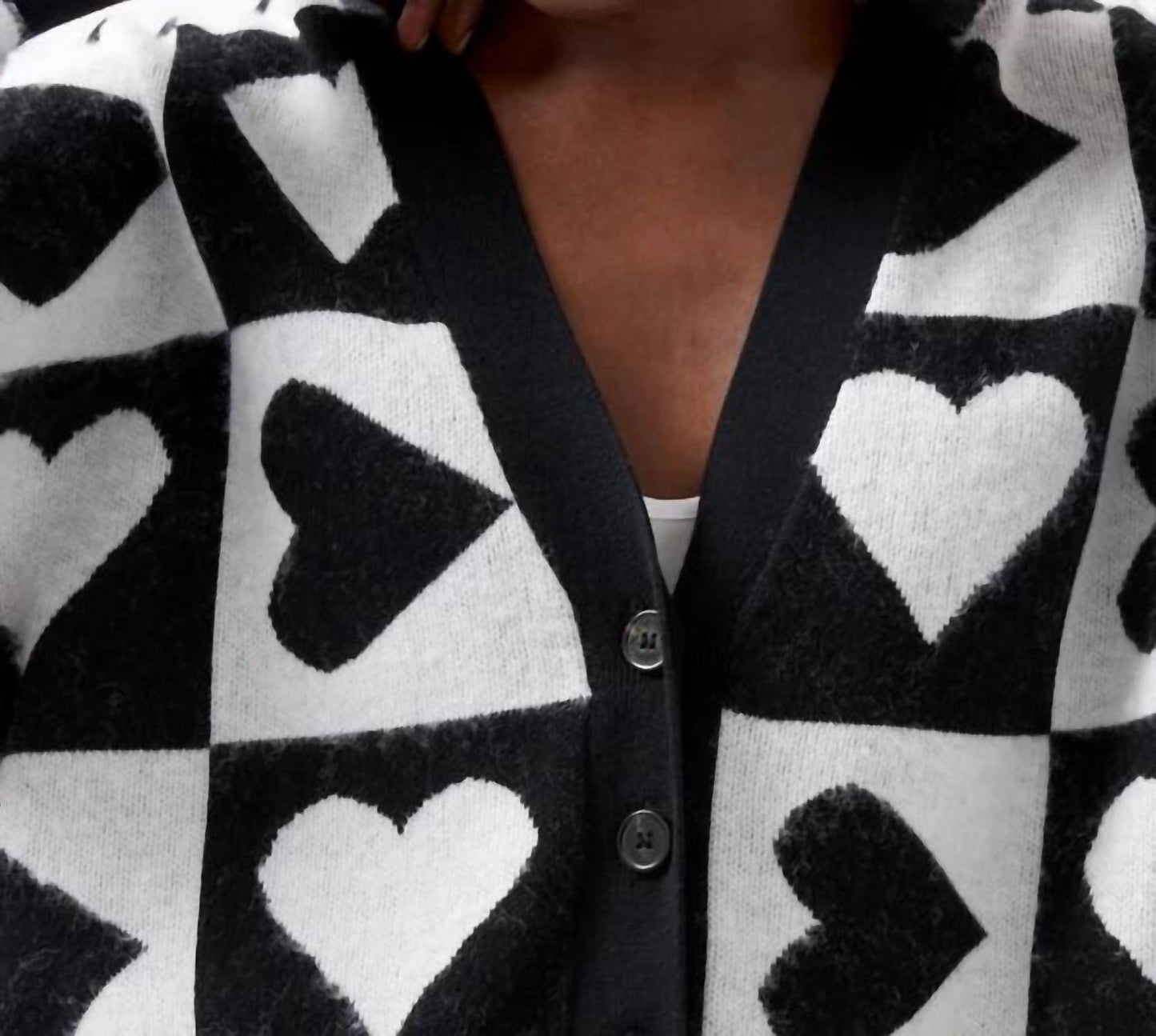 French Connection - Women's Julianna Hearts Cardigan