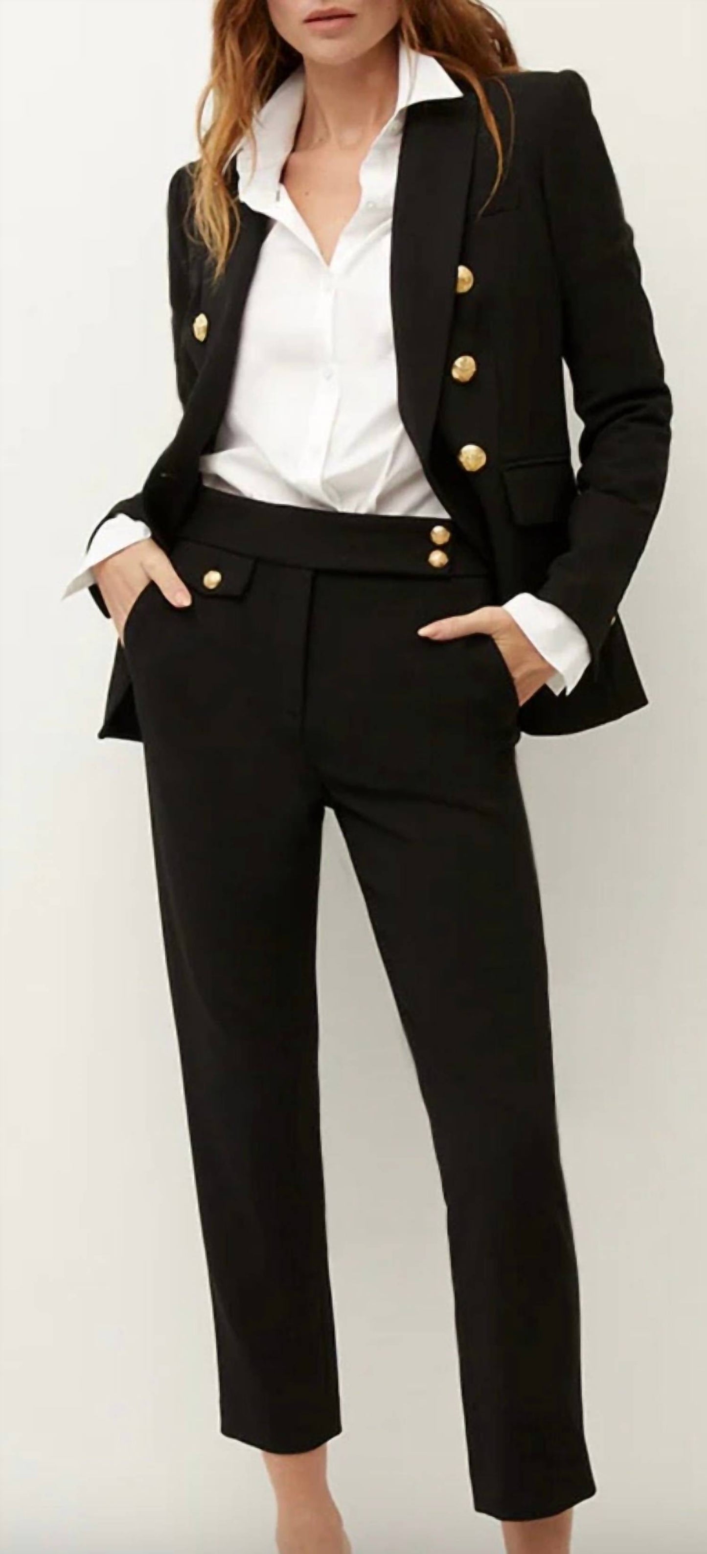 Veronica Beard - Renzo Crop Cotton Blend Trousers Pants
