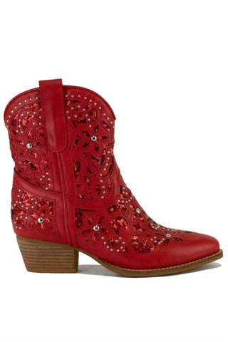 Beast Fashion - Women's Embellished Boots