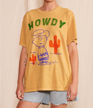 Pessoas de Lazer - Camiseta Peanuts Cowboy Charlie