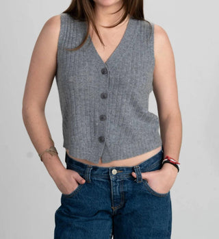 Archer Cashmere - Tony Ribbed Vest