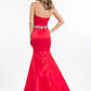 Rachel Allan - Strapless Matte Satin Mermaid Gown