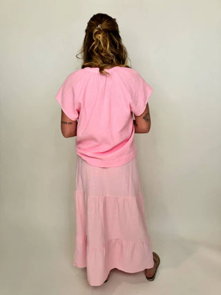 Bobi - Raglan Flutter Top